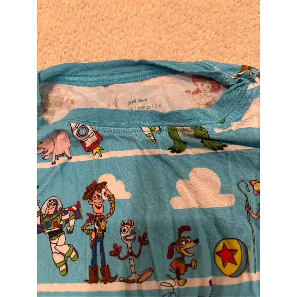 Little Sleepies Toy Story Pixar Pals two piece long sleeve pajama set 5-6 - Picture 6 of 7